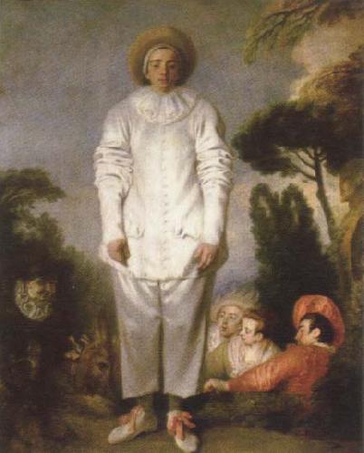 Jean-Antoine Watteau gilles Sweden oil painting art
